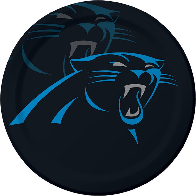 96 pc Bulk Carolina Panthers Dinner Plates
