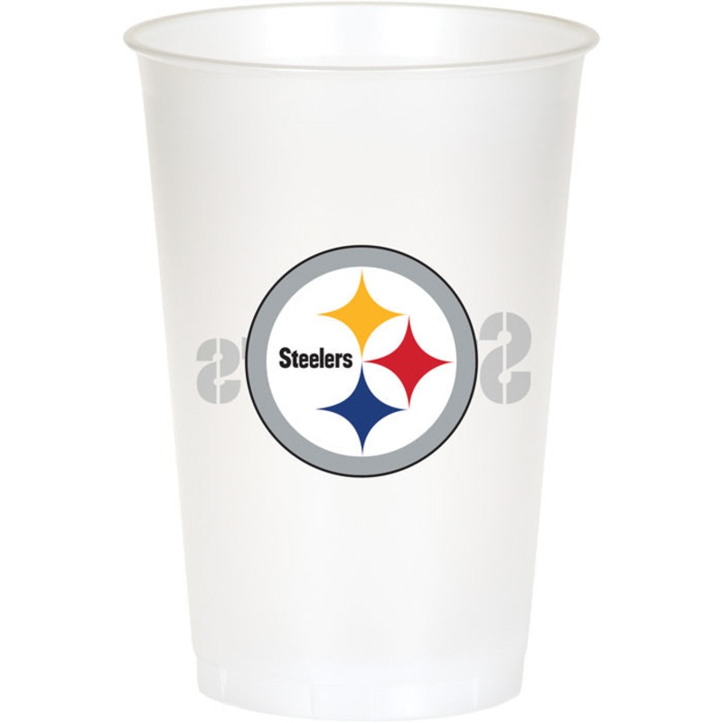 96 pc Bulk Pittsburgh Steelers 20 oz Plastic Cups