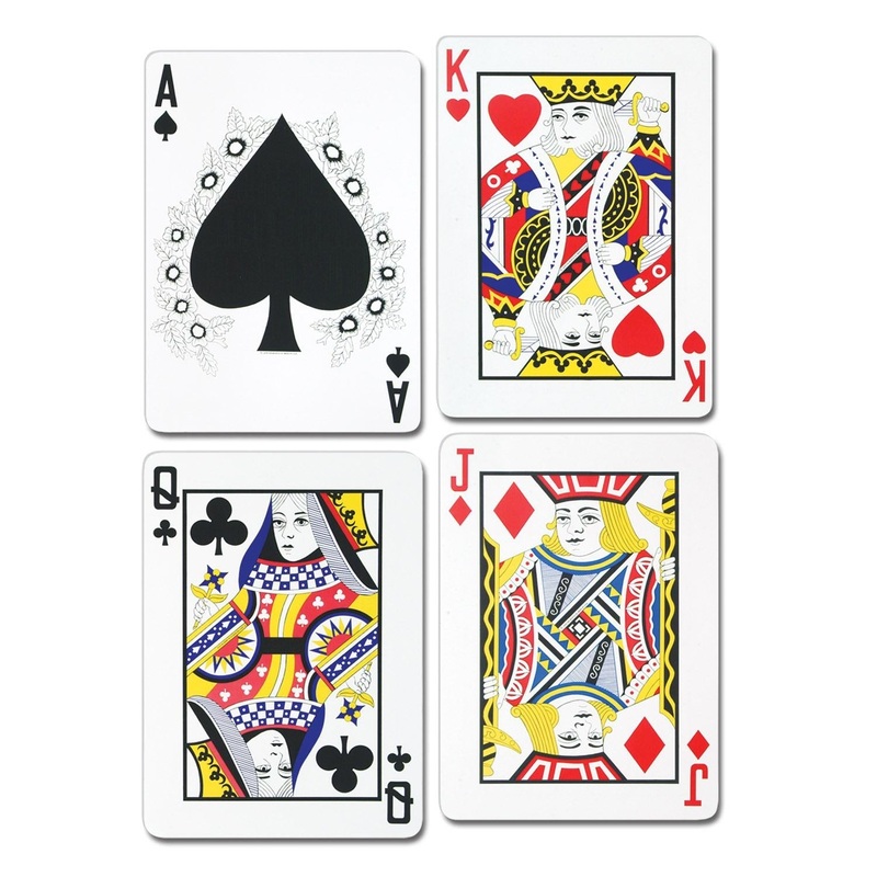 12 Pack Beistle Casino Party Playing Card Cutouts
