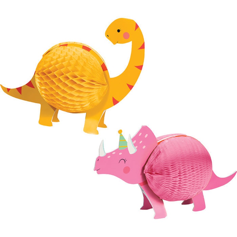 12 pc Bulk Girl Dino Centerpieces