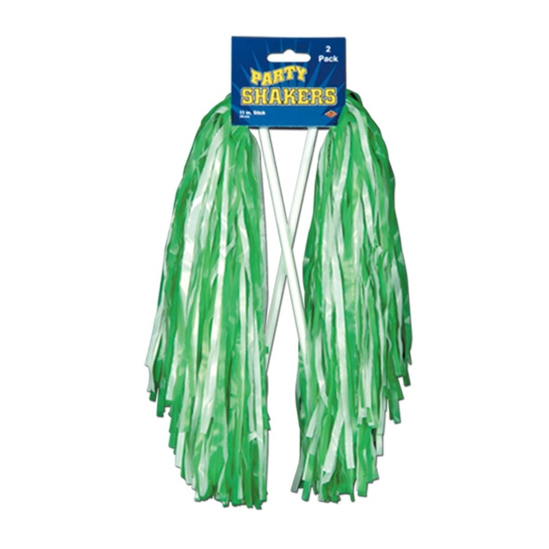 48 Pack Beistle Packaged Pom Poms green/white