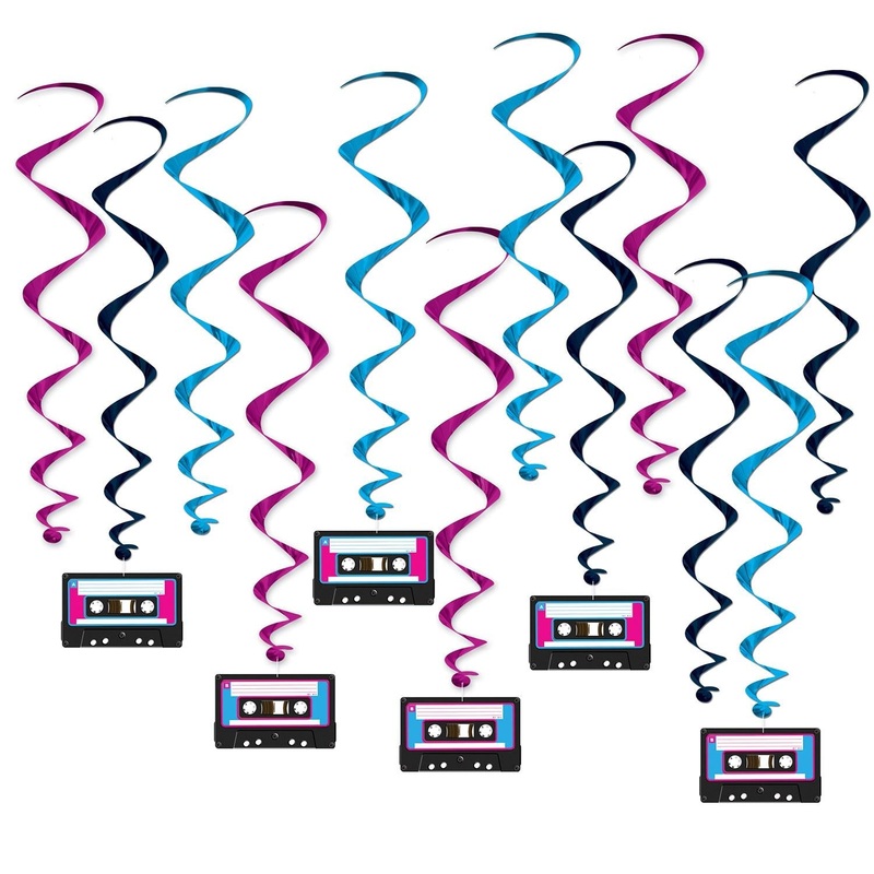 72 Pack Beistle Cassette Tape Party Whirls