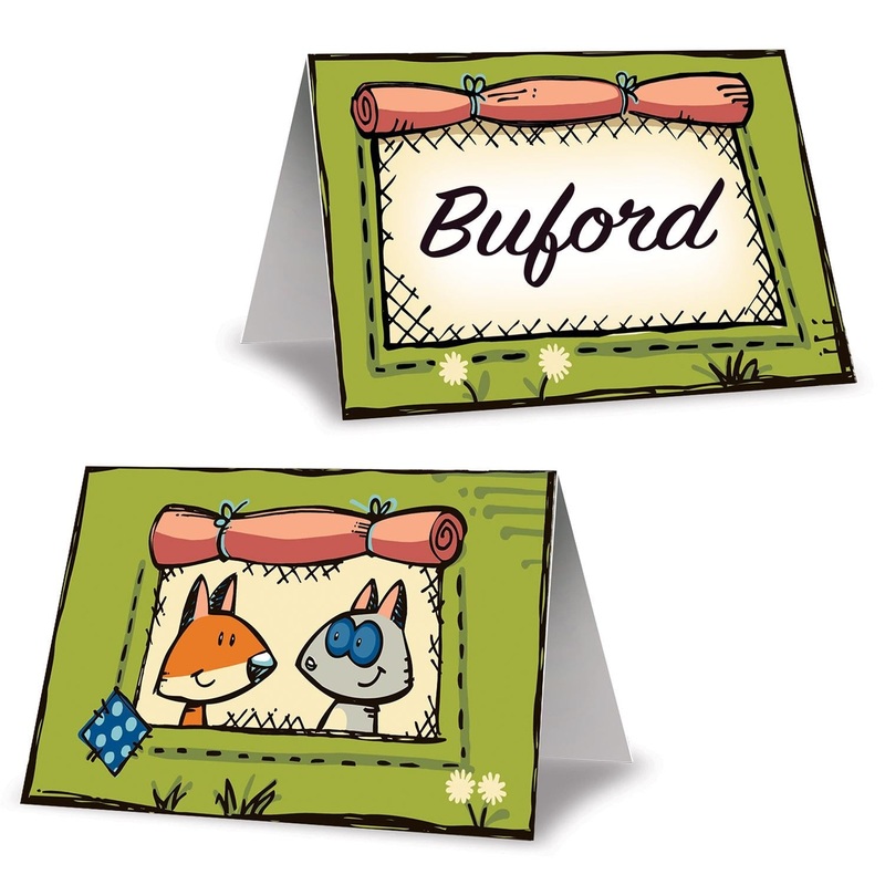 96 Pack Beistle Woodland Friends Party Place Cards