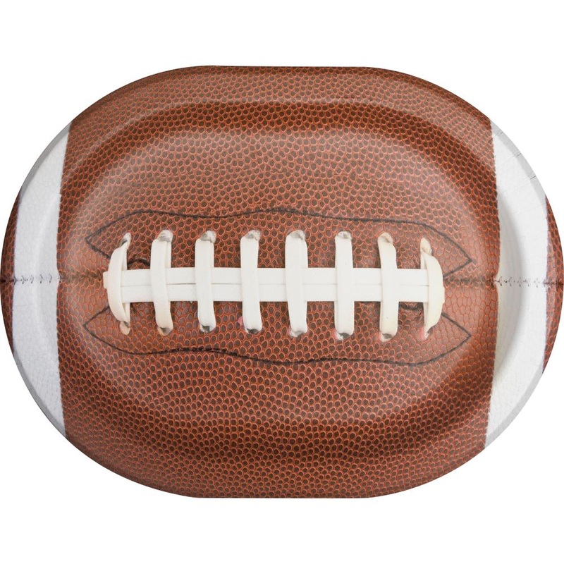 96 pc Bulk Touchdown Time Paper Oval Platter
