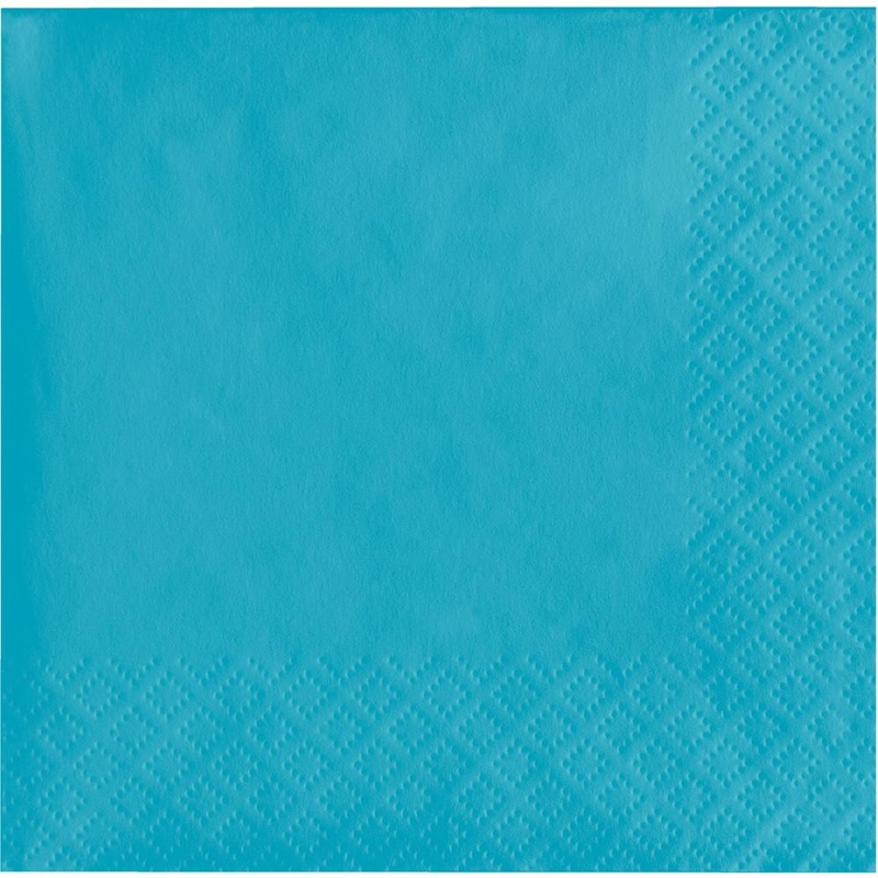 Bermuda Blue Beverage Napkin, 3 Ply (50/Pkg)