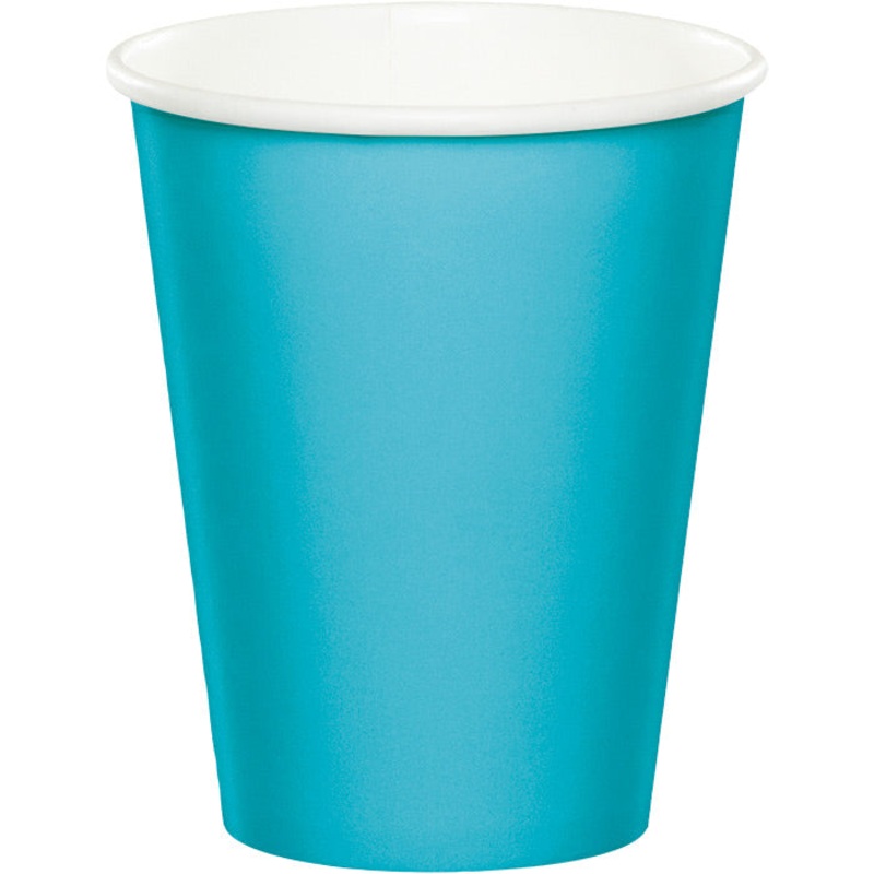 Bermuda Blue Hot/Cold Paper Cups 9 Oz (24/Pkg)