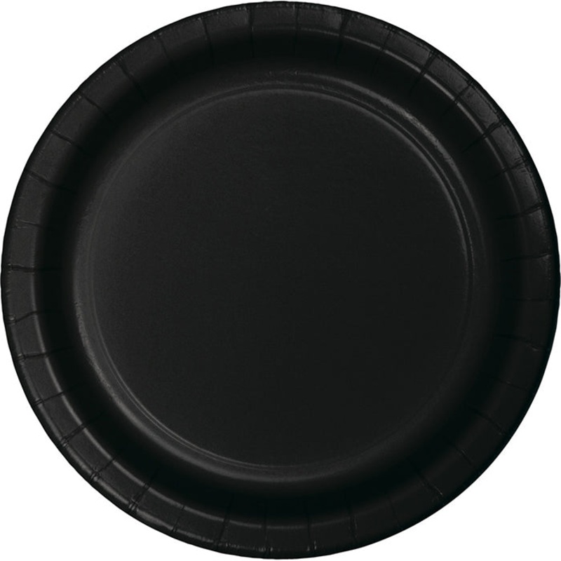 Black Paper Plates (75/Pkg)