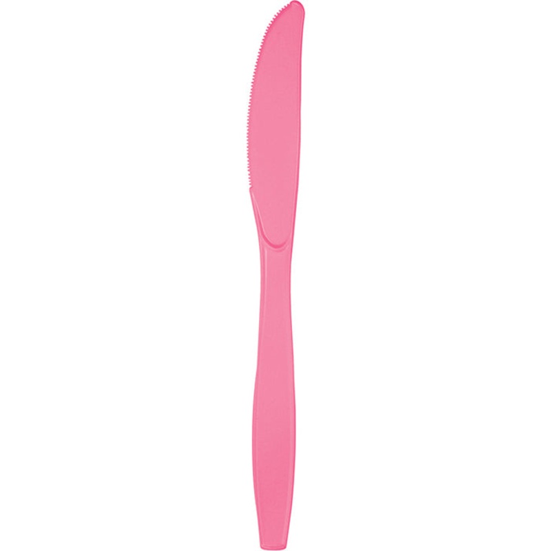 Candy Pink Plastic Knives (24/Pkg)