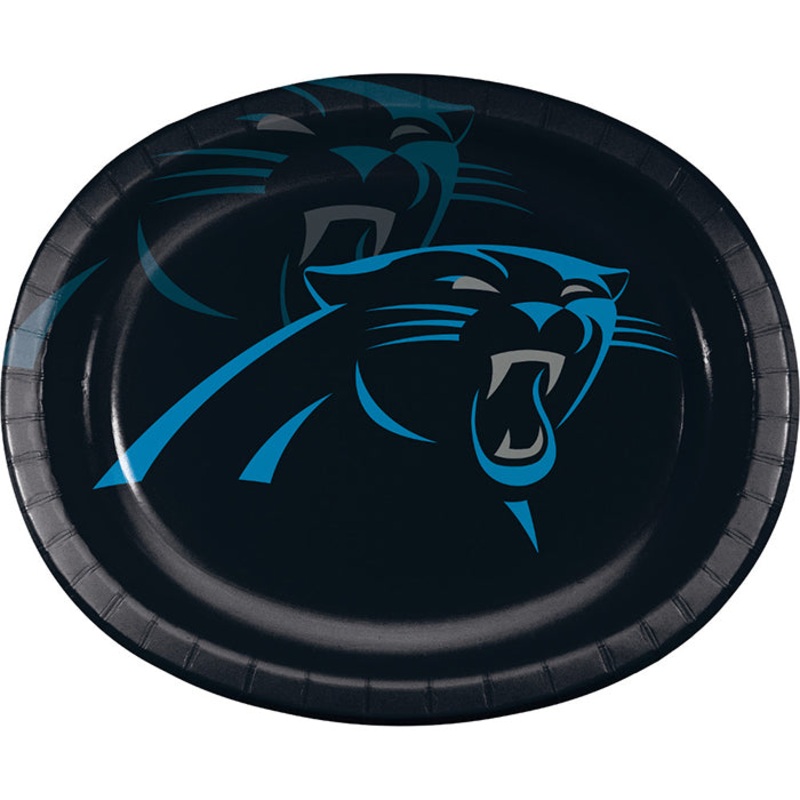 Carolina Panthers Oval Platter 10" X 12" (8/Pkg)