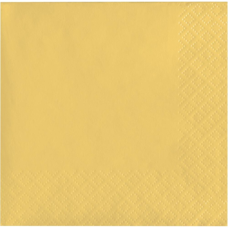 Soft Yellow 40Ct 2Ply Beverage Napkin (40/Pkg)