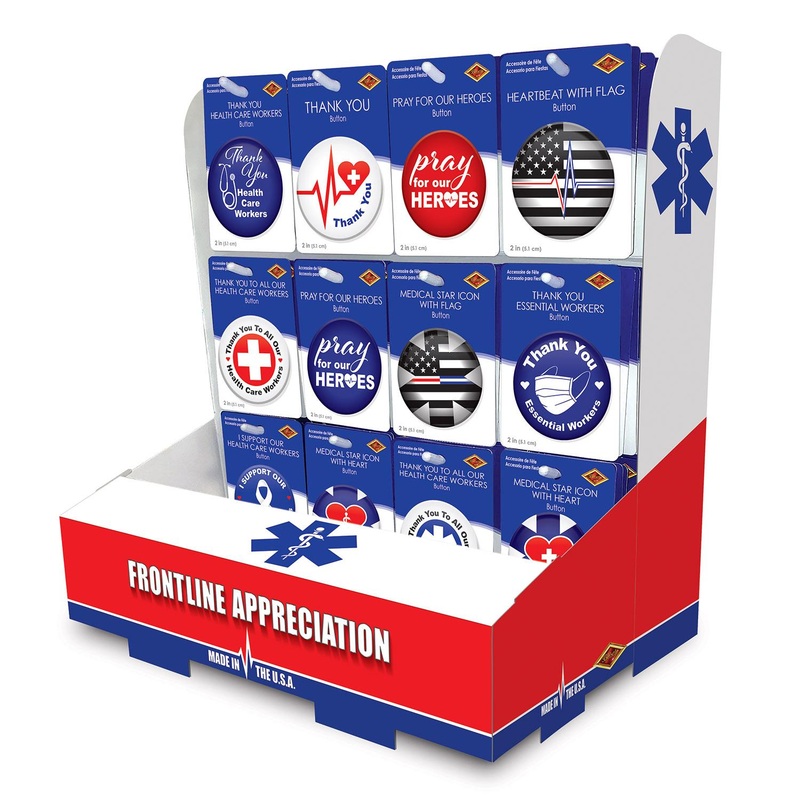 108 Piece Beistle Frontline Appreciation Counter Display