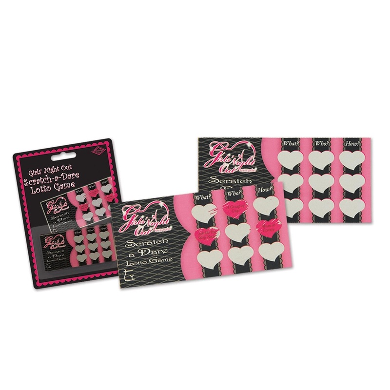 12 Pack Beistle Bachelorette Party Girls' Night Out Scratch-A-Dare Game 12/Pack