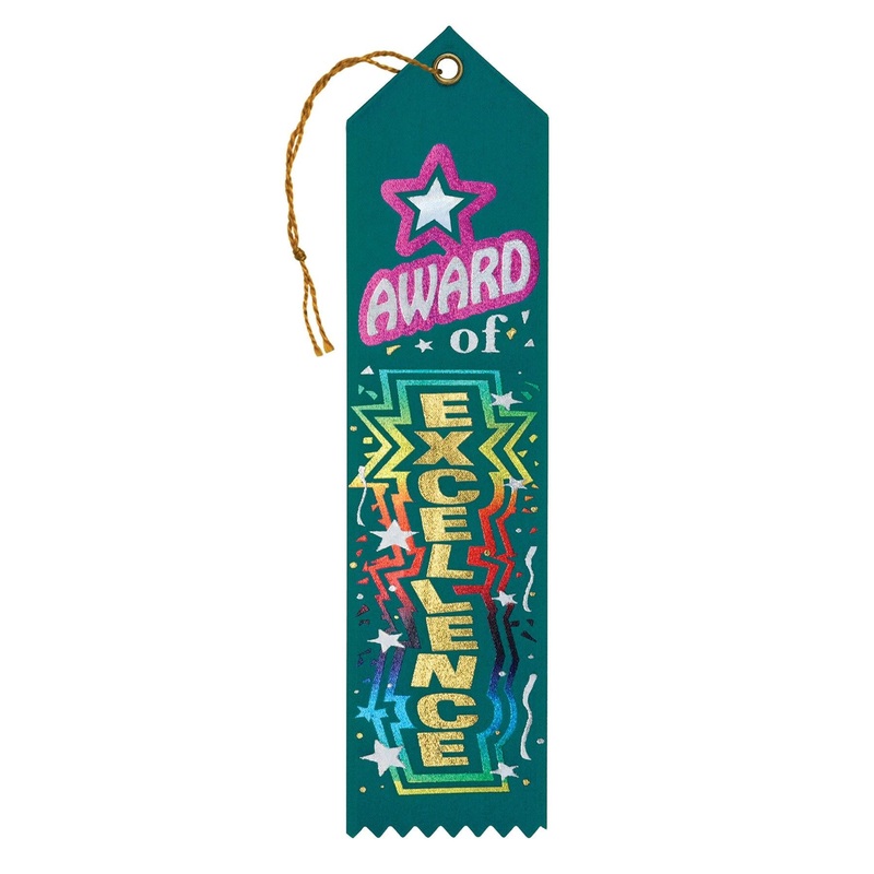 6 Pack Beistle Award Of Excellence Award Ribbon