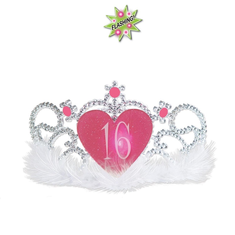 6 Pack Beistle Plastic Light-Up 16 Tiara