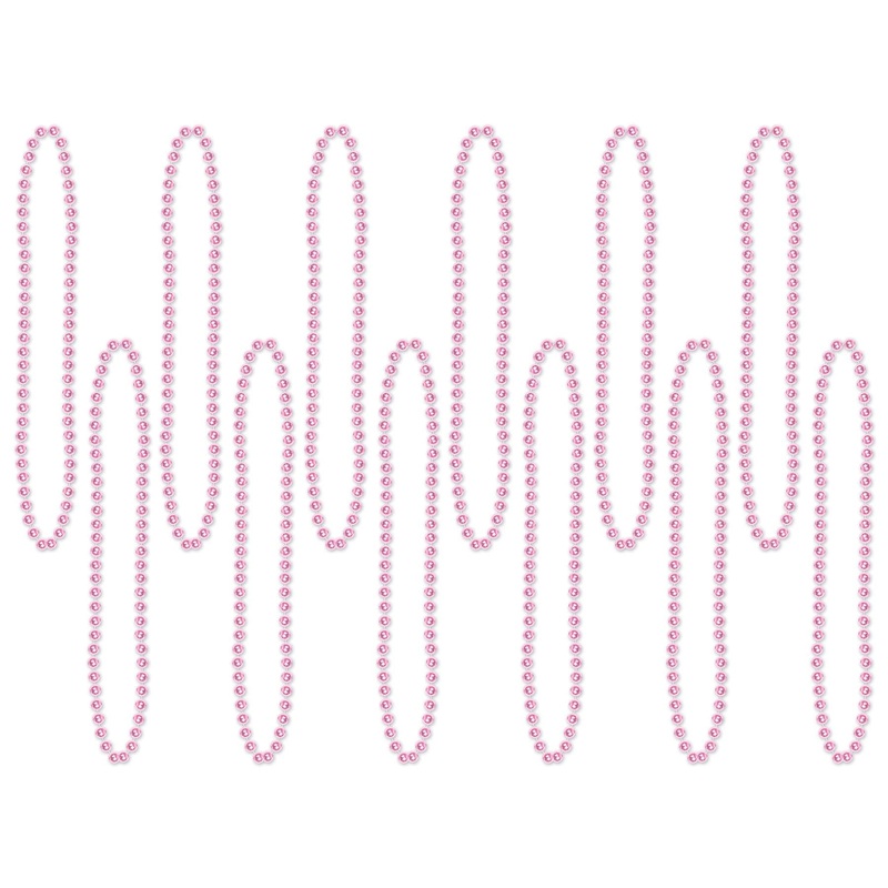 720 Pack Beistle Party Bead Necklaces pink