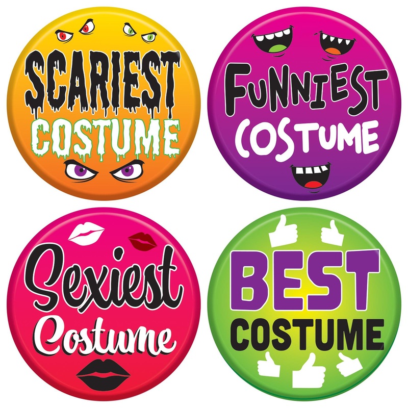 48 Pack Beistle Halloween Costume Buttons