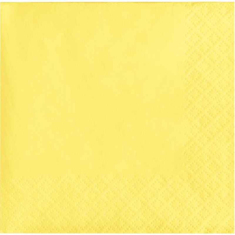 500 pc Bulk Mimosa Yellow Beverage Napkins