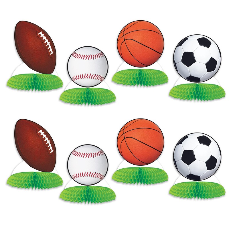 96 Pack Beistle Sports Ball Mini Party Centerpieces