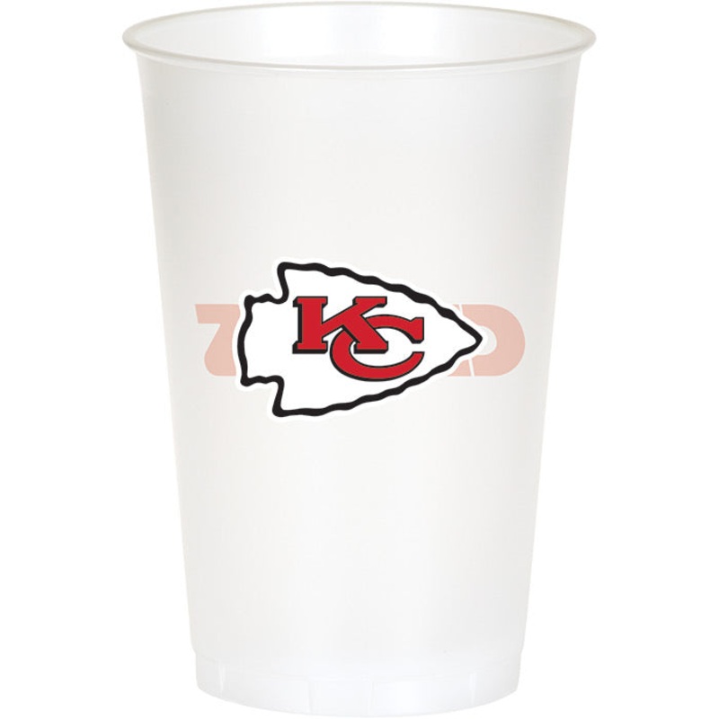 96 pc Bulk Kansas City Chiefs 20 oz Plastic Cups