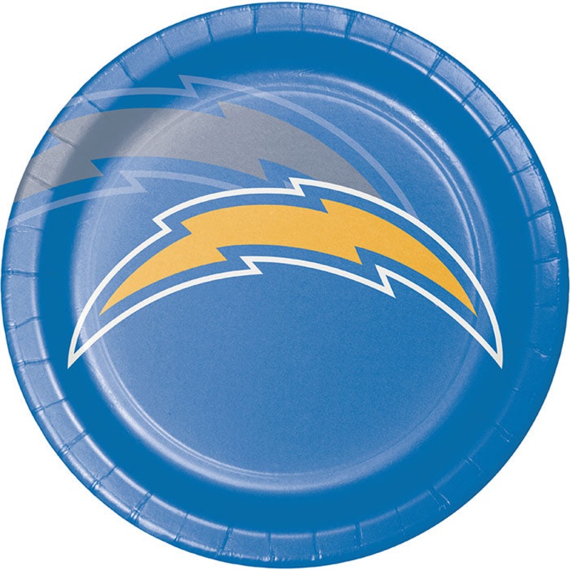 96 pc Bulk Los Angeles Chargers Dinner Plates