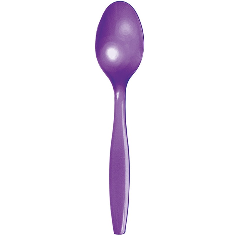 Amethyst Purple Plastic Spoons (24/Pkg)