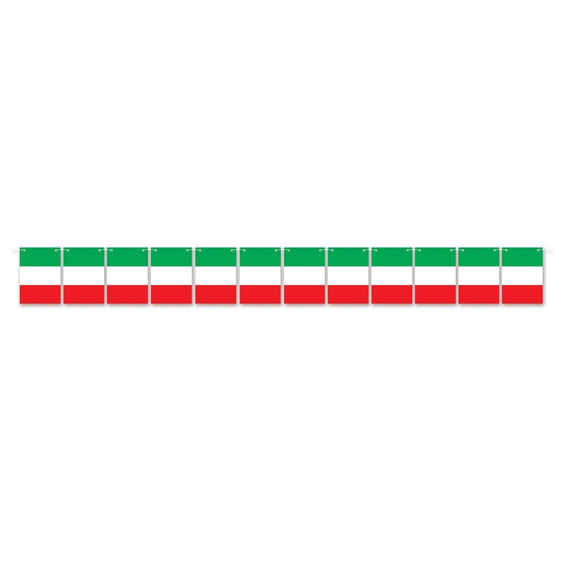 12 Pack Beistle Italian Flag Party Streamer