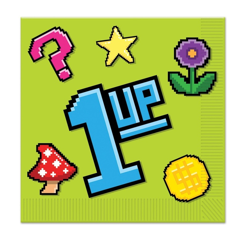 192 Pack Beistle 8-Bit Party Luncheon Napkins