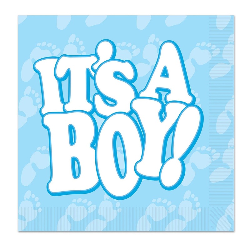 192 Pack Beistle It's A Boy! Beverage Napkins