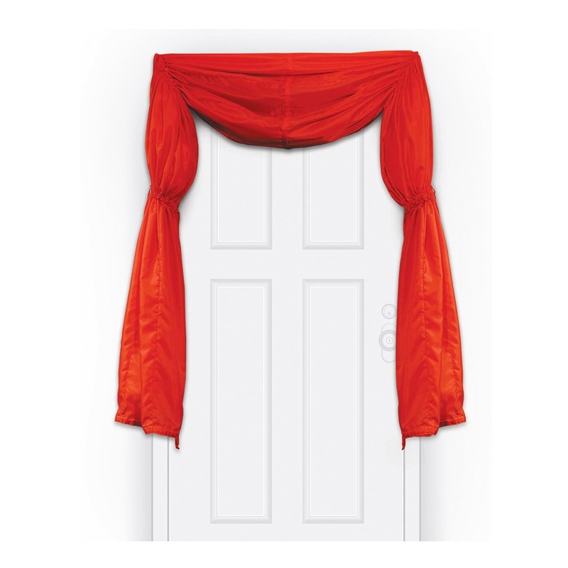 6 Pack Beistle Fabric Red Party Curtain/Bunting