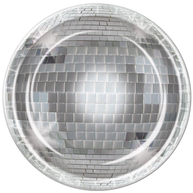 96 Pack Beistle Disco Ball Party Paper Plates 9 inch