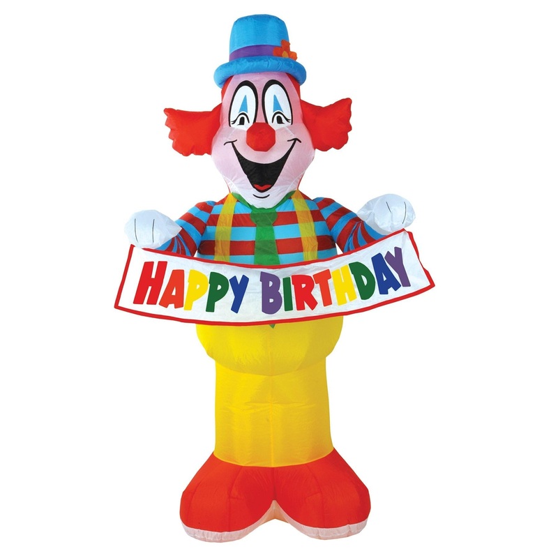 Beistle Jumbo Happy Birthday Party Clown Inflatable Decoration