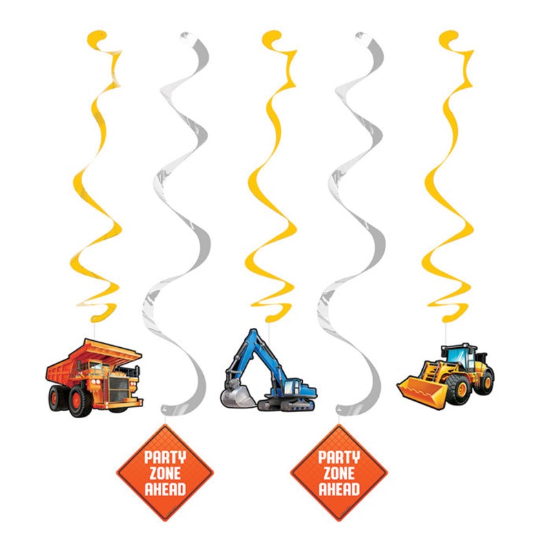 Big Dig Construction Dizzy Danglers (5/Pkg)