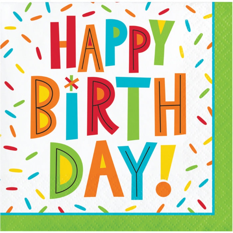 Birthday Fun Beverage Napkins (16/Pkg)