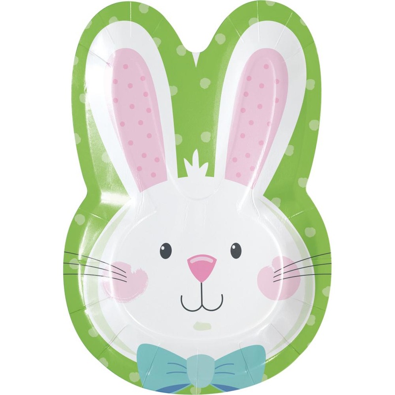 Bowtie Bunny Bunny 9" Paper Plate (8/Pkg)