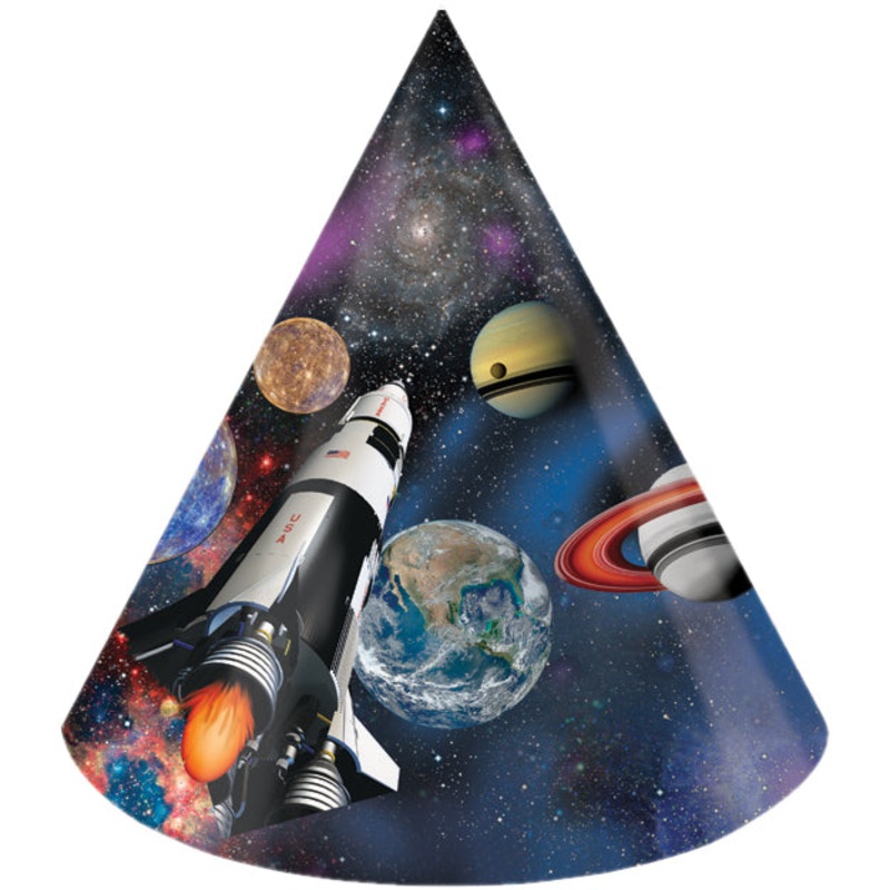 Space Blast Party Hats (8/Pkg)
