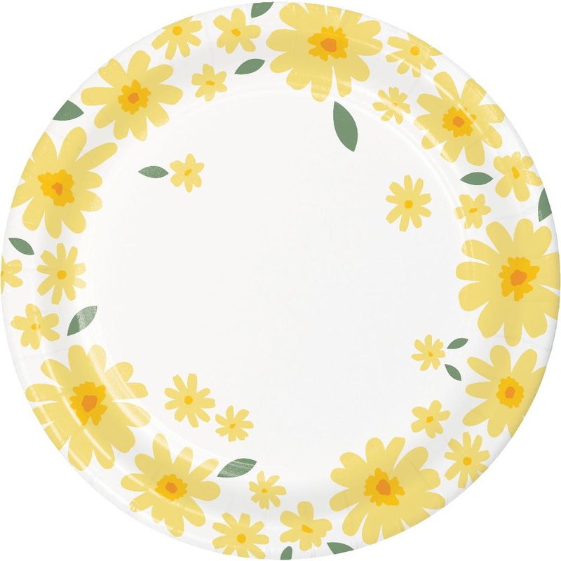 Sweet Daisy Luncheon Plate (8/Pkg)
