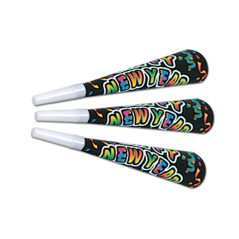 100 Pack Beistle New Yorker New Years Party Horns