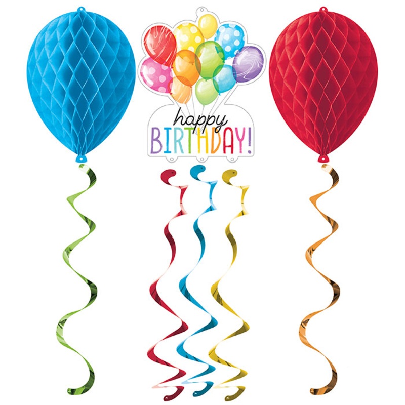 18 pc Bulk Balloon Bash Dizzy Danglers