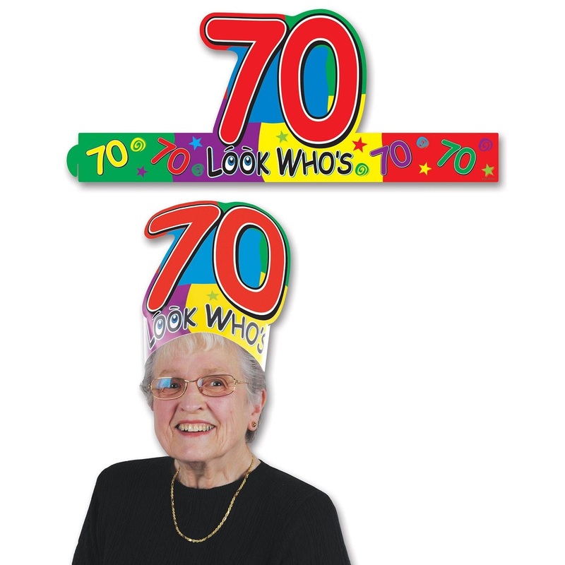 24 Pack Beistle Look Who's 70 Headband