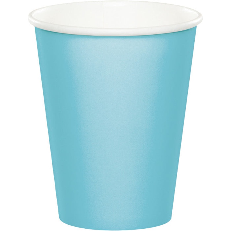 240 pc Bulk Pastel Blue 9 oz Hot & Cold Cups