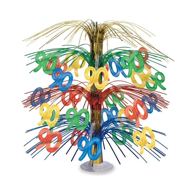 6 Pack Beistle 90th Birthday Party Cascade Centerpiece