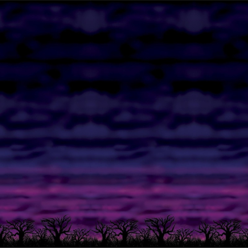 6 Pack Beistle Halloween Spooky Sky Backdrop