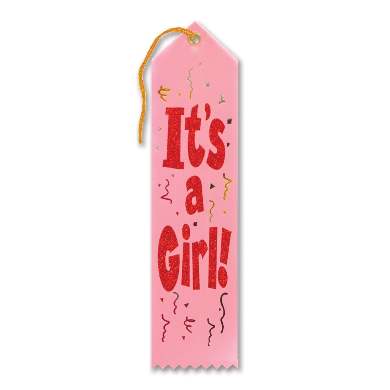 6 Pack Beistle It's A Girl! Award Ribbon