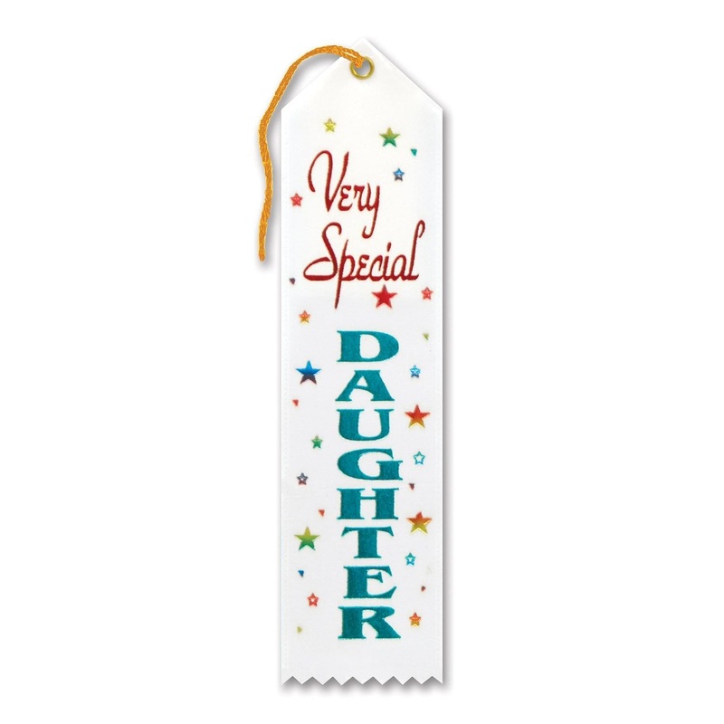6 Pack Beistle Very Special Daughter Award Ribbon