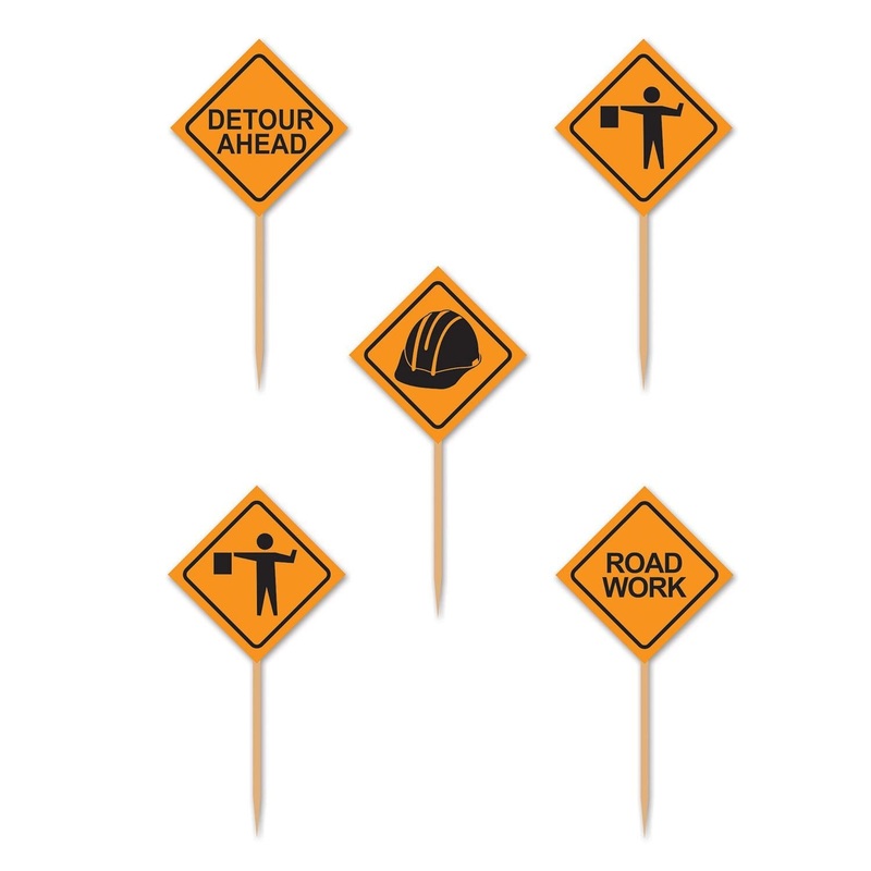 600 Pack Beistle Construction Sign Picks