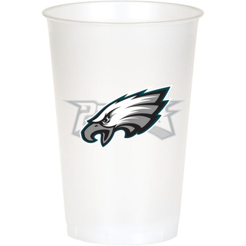 96 pc Bulk Philadelphia Eagles 20 oz Plastic Cups