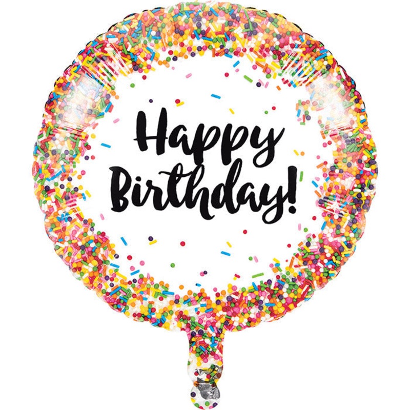 10 pc Bulk Confetti Sprinkles Mylar Balloons