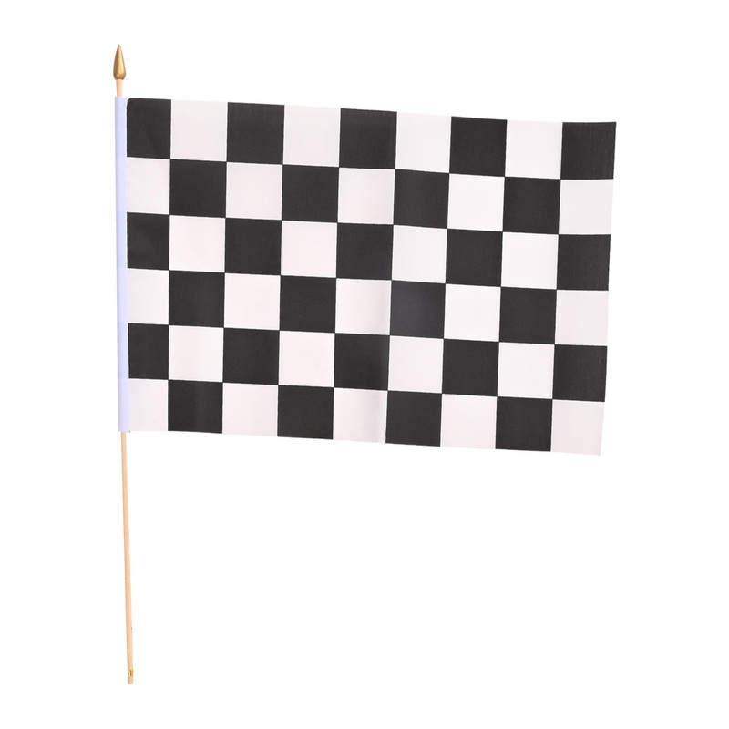 12 Pack Beistle 11 inch by 18 inch Checkered Party Flag - Fabric