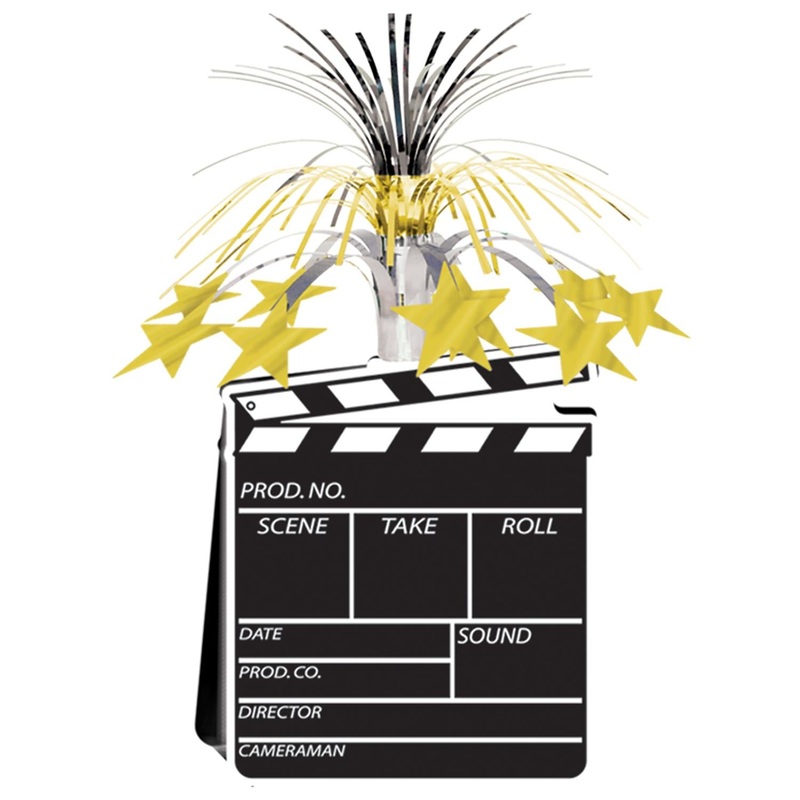 12 Pack Beistle Movie Set Clapboard Party Centerpiece