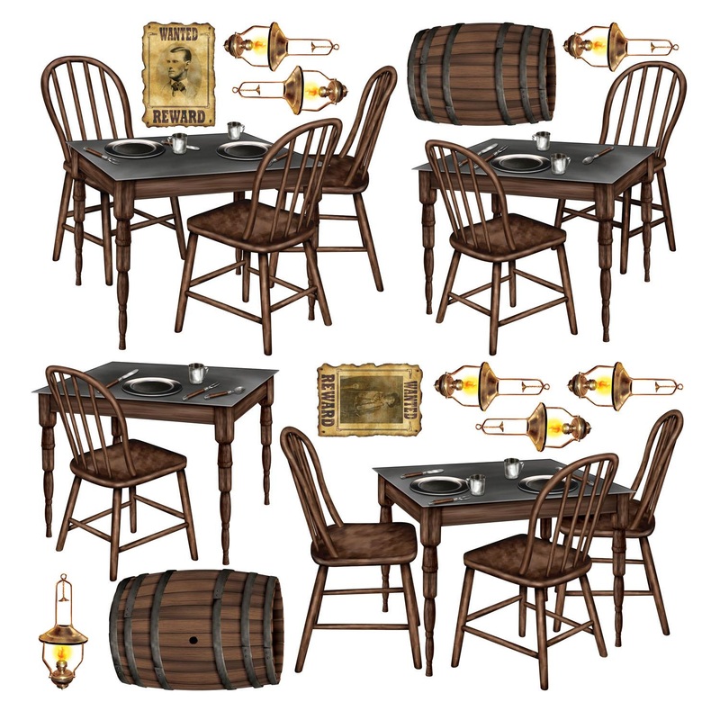 180 Piece Beistle Saloon Table Party Props